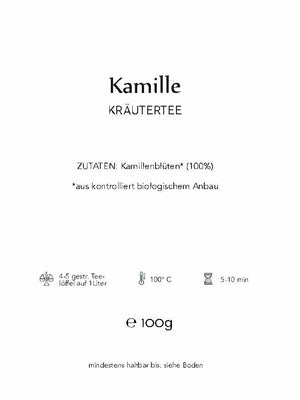 
                  
                    Laden Sie das Bild in den Galerie-Viewer, KAMILLE Kräutertee lose 100g
                  
                