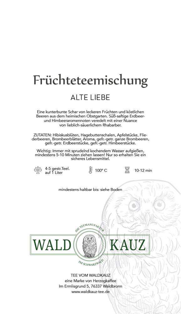 
                  
                    Laden Sie das Bild in den Galerie-Viewer, ALTE LIEBE Früchteteemischung 120g
                  
                