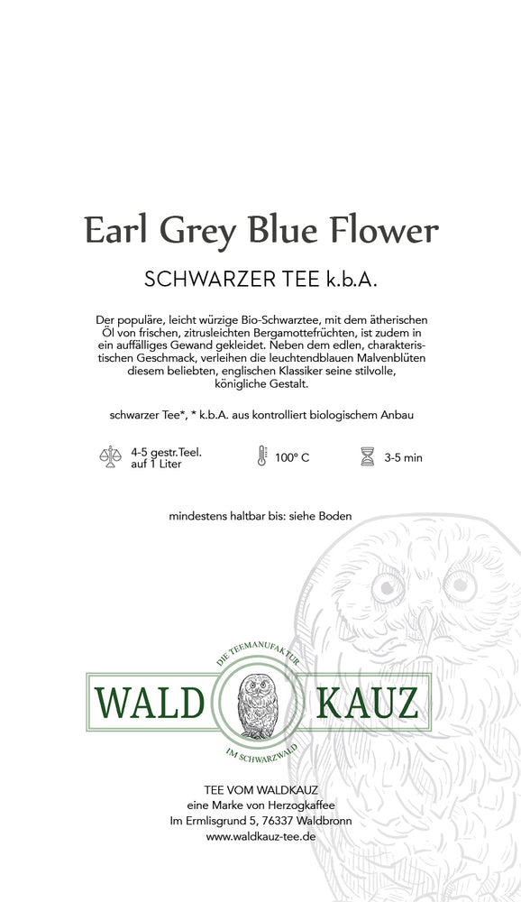 
                  
                    Laden Sie das Bild in den Galerie-Viewer, EARL GREY BLUE FLOWER Schwarztee 120g
                  
                